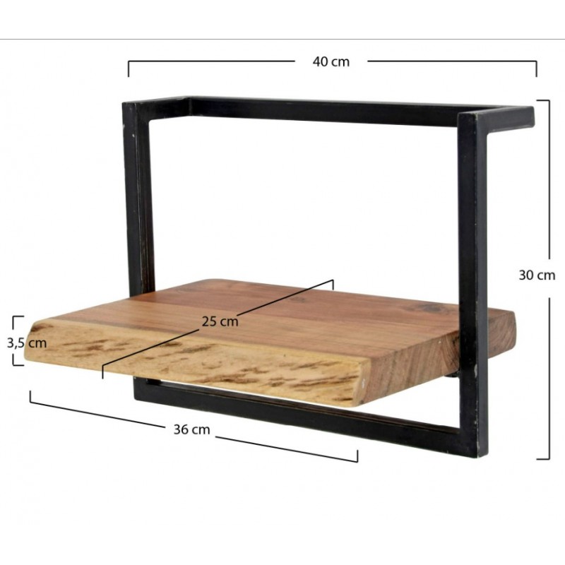 ZI Wall shelf edge 40cm